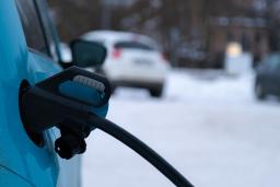 Charging an EV in the snow